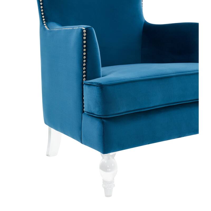 SAFAVIEH Couture Geode Modern Wingback Chair - 29.1" W x 32.3" D x 44.9" H