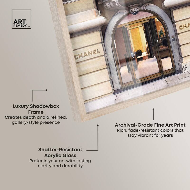 Expensive Store in Paris Shadowbox by Art Remedy