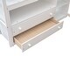 preview thumbnail 25 of 30, Full Size Loft Bed with Desk, Shelves, Two Built-in Drawers, Solid Pine Wood Frame, Guard Rails and Ladder, Grey