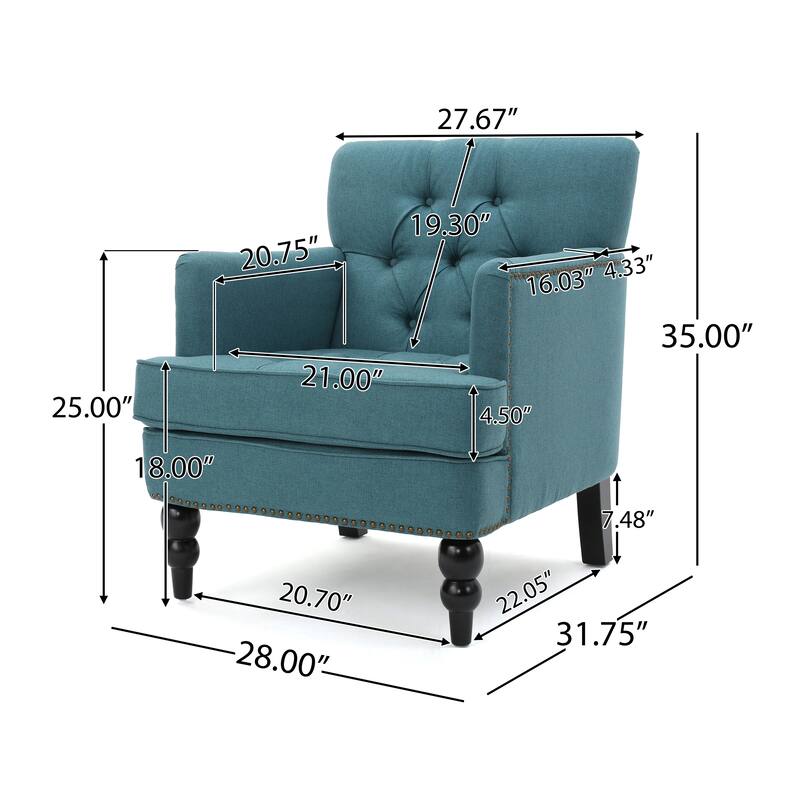 Malone Beige Club Chair