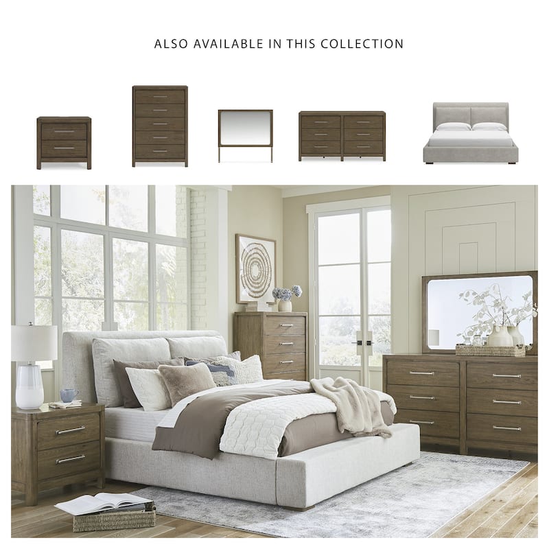 Signature Design by Ashley Cabalynn Brown King Upholstered Bed