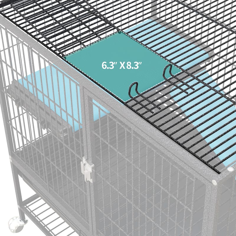 Metal 2-Tiers Small Animal Cages Indoor Critter Nation Cage