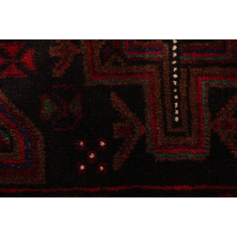 ECARPETGALLERY Hand-knotted Teimani Black, Brown Wool Rug - 3'8 x 6'8