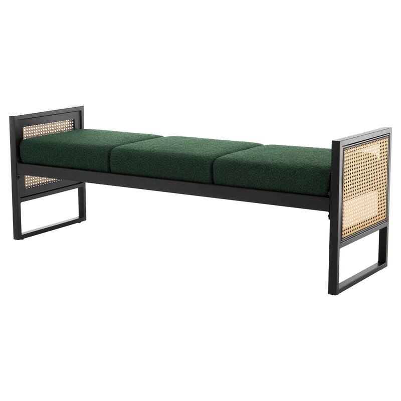 Fabric Upholstered Storage Bench for End of Bed, Entryway - 56.69"L x 16.93"W x 22.4"H
