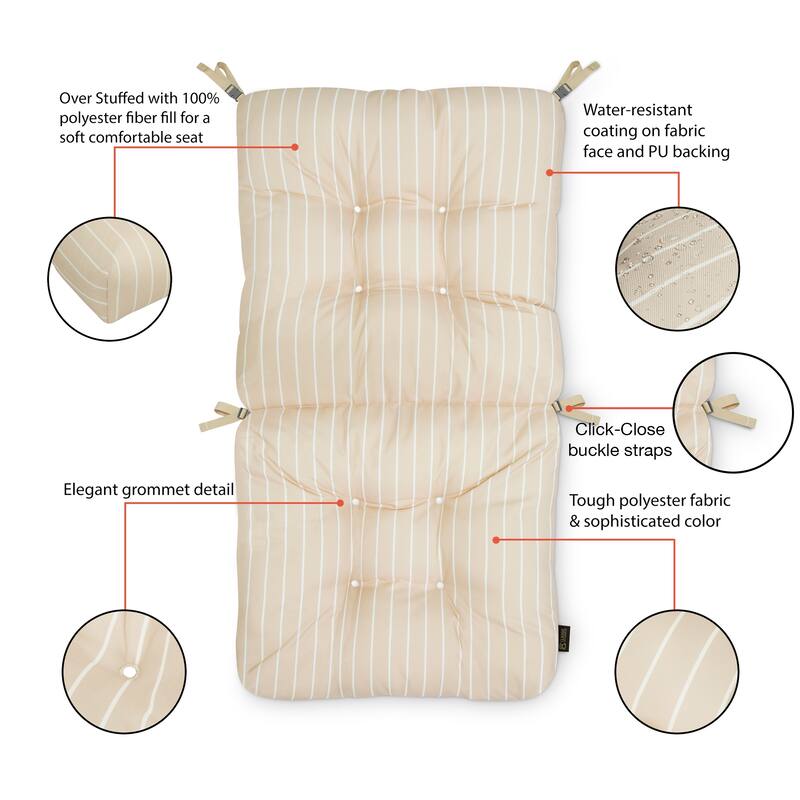 Classic Accessories 21 x 19 x 22.5 Inch Patio Chair Cushion
