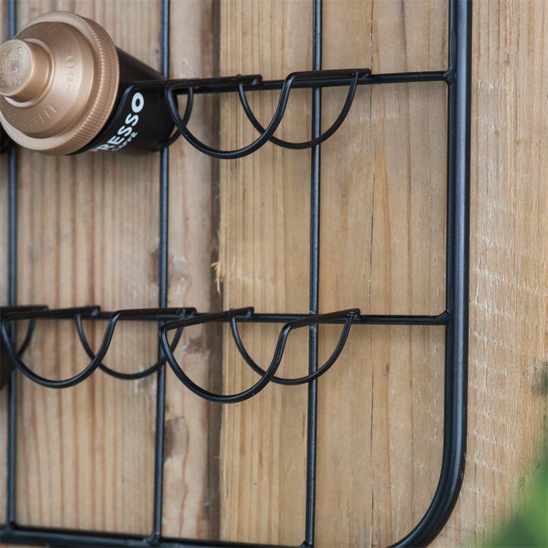 Floating Coffee Bar Shelf w/Coffee Pod Holder,Hooks and Storage Shelf