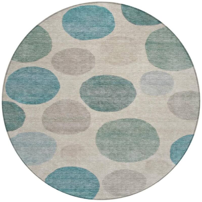 HomeRoots Geometric Transitional Rectangle Outdoor Rug