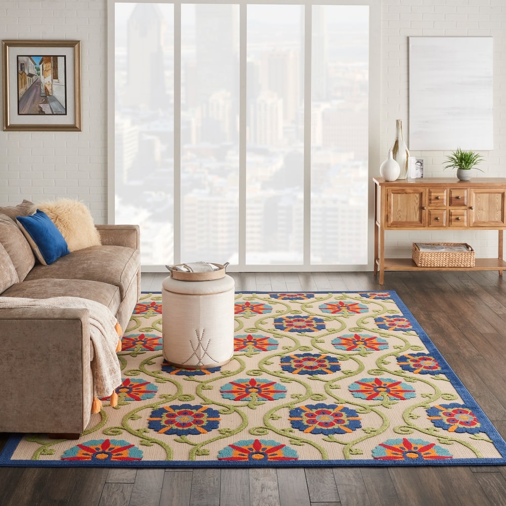 Lanikai Floral Indoor/ Outdoor Area Rug by Havenside Home