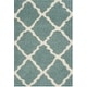 preview thumbnail 31 of 162, SAFAVIEH Dallas Shag Giusy Trellis 1.5-inch Thick Rug 4' x 6' - Seafoam/Ivory - Rectangle