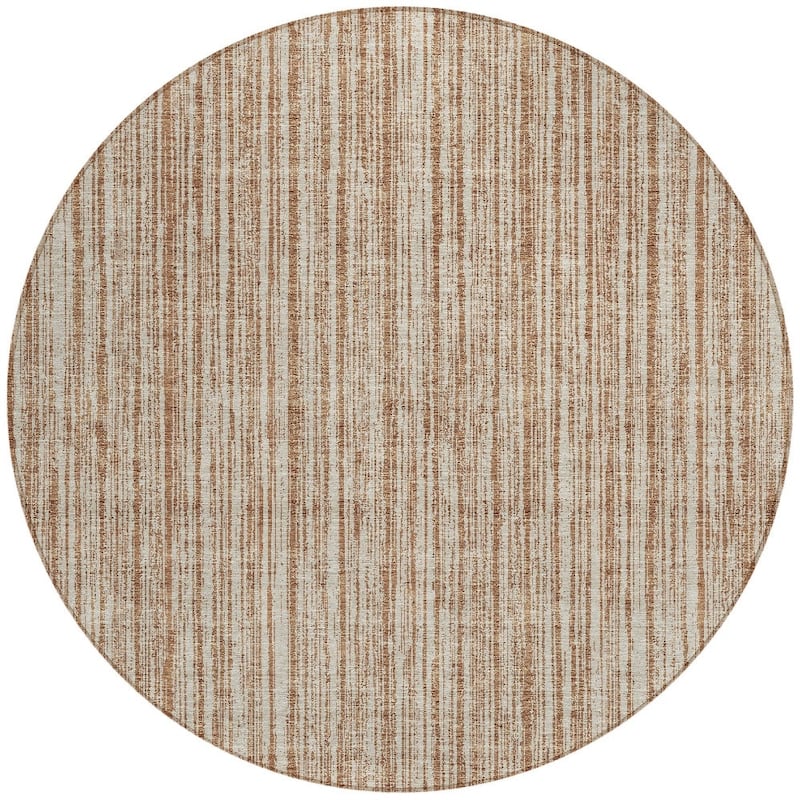 HomeRoots Striped Transitional Rectangle Outdoor Rug