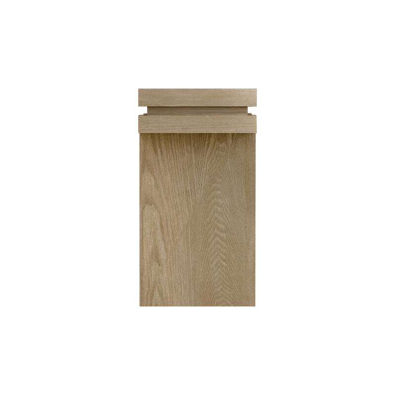 66" Extra Wide Console Table - Real Wood Veneer Sofa Table for Living Room, Entryway & Home Office