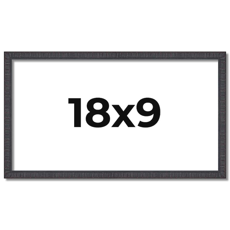 18x9 Frame Brown Solid Wood Picture Frame - Complete Modern Photo