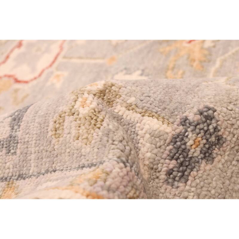 ECARPETGALLERY Hand-knotted Jules Serapi Grey Wool Rug - 7'10 x 9'10