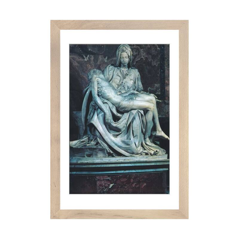 iCanvas "Pieta" by Michelangelo - Natural - 24x16x1