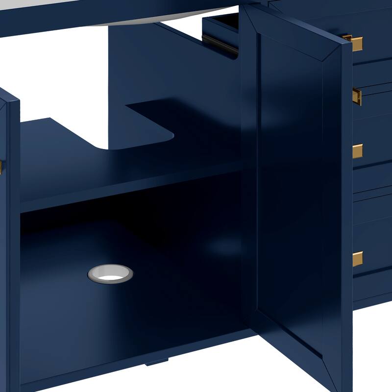 Moasis 36"/42" Bathroom Vanity with Sink Set and 2 Soft-Closing Doors & 3 Drawers
