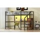 preview thumbnail 9 of 31, Full Metal Loft Bed with Desk, Storage Stairs & LED
