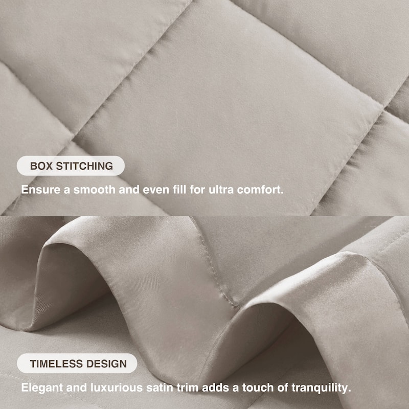 Madison Park Prospect Lightweight Down Alternative Blanket with Satin Trim