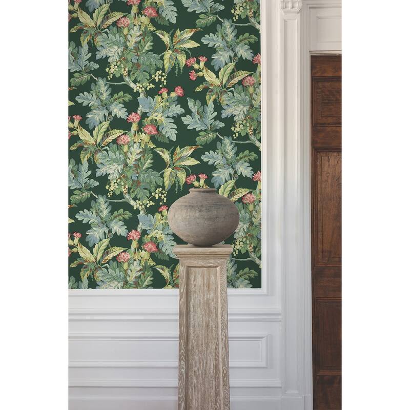 Ronald Redding Briarwood Green Wallpaper