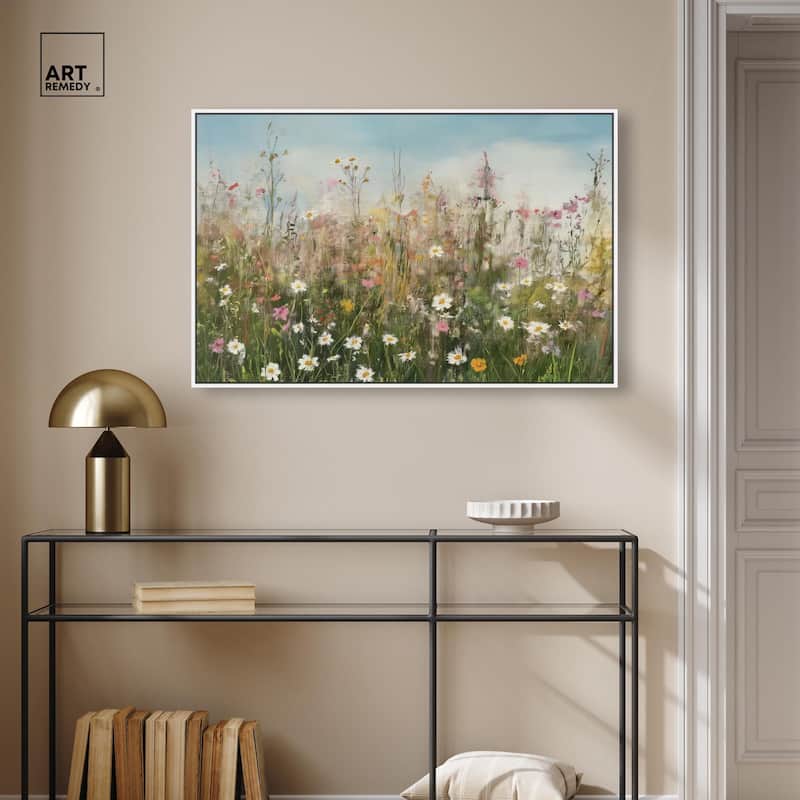 Glimmering Glade Garden I Canvas by Art Remedy