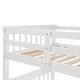 preview thumbnail 35 of 52, Modern Twin over Full Bunk Bed With Drawer,Storage And Guard Rail,Solid Construction for Kids