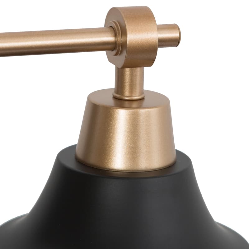 Modern Farmhouse Black Gold 3-Light Bathroom Vanity Lights Dimmable Wall Sconces