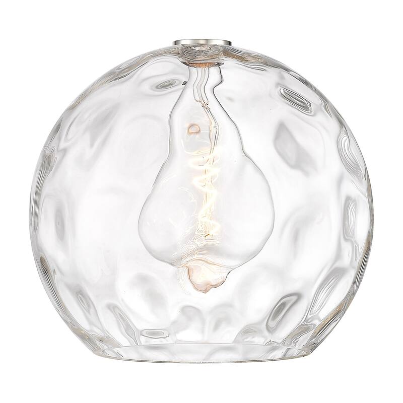 Innovations Lighting Athens Water Glass - 1 Light 14" Semi-Flush Mount