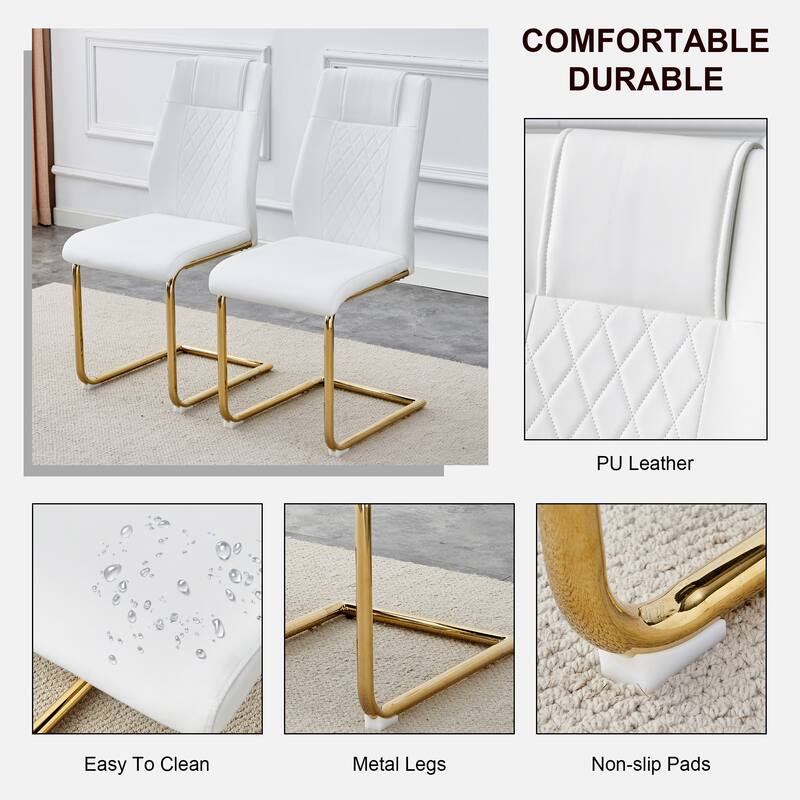 Faux Leather Dining Chairs