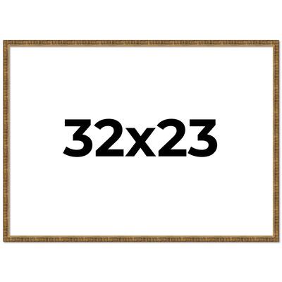 32x23 Frame Gold Solid Wood Picture Frame - Complete Modern Photo
