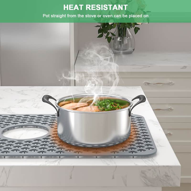 Silicone Sink Mat Sink Protectors for Kitchen Sink