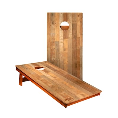 Distressed Wood Cornhole Boards