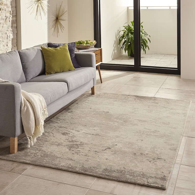 Momeni Illusions Hand Tufted Wool Abstract Area Rug