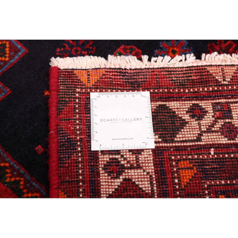 ECARPETGALLERY Hand-knotted Melis Dark Navy Wool Rug - 5'5 x 7'1