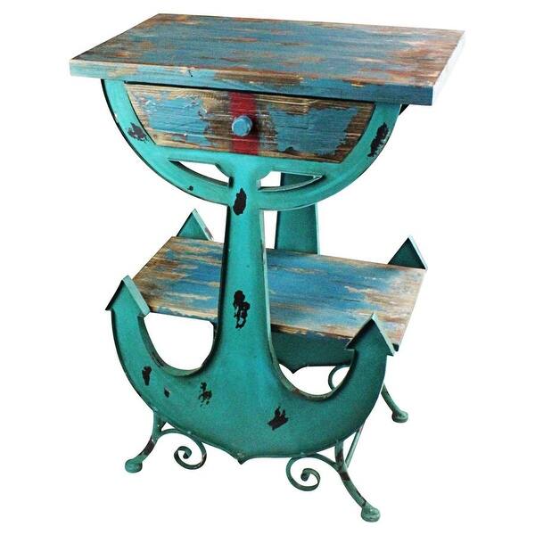 Shop Design Toscano Anchors Aweigh Vintage Coastal Side Table Overstock 21708107