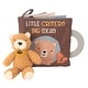 preview thumbnail 1 of 8, Lambs & Ivy Woodland/Forest Developmental Soft Book & Bear Plush Toy Gift Set - Brown