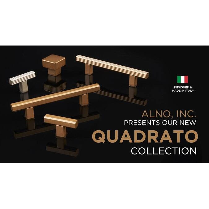 Alno A2855 Quadrato 1-1/4" Smooth Square Cabinet Knob / Drawer Knob -