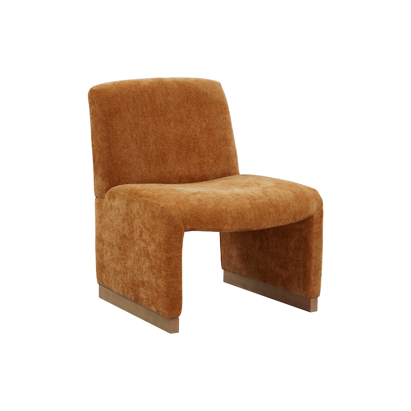 24.8'' Wide Modern Comfy Accent Chair with Wood Legs and Soft Fabric Seat