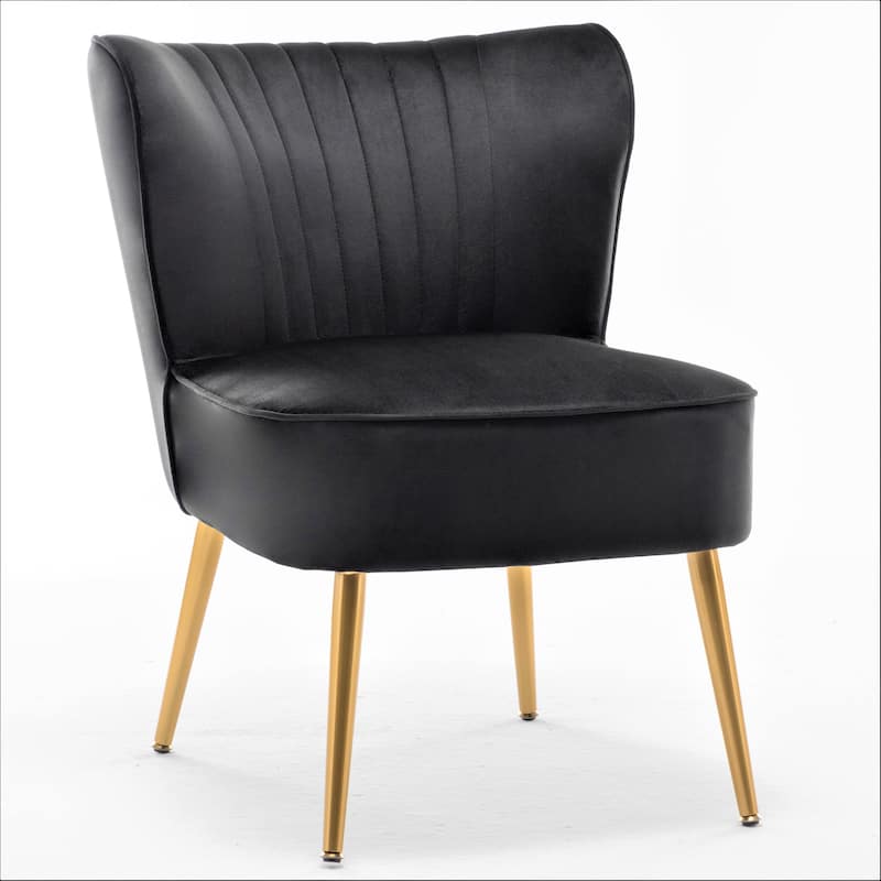 Sauter 23.2" Wide Mid-Century Modern Microfiber Accent Chair