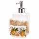 preview thumbnail 2 of 1, Lemoncello Soap Dispenser & Sponge Holder - Multicolor Bone China, Hand Wash Only, 4.72" H x 4.13" L x 6.54" W