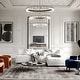 preview thumbnail 31 of 33, Round LED Crystal Chandelier Ring Dimmable Pendant Light Fixture