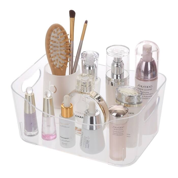 Ybmhome Open Bin Storage Basket Kitchen Pantry , Caddy Clear