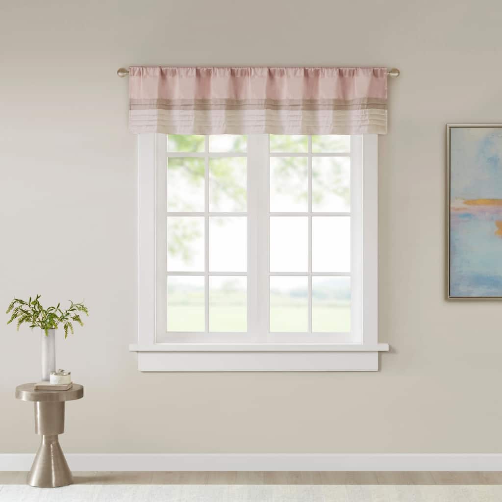Madison Park Eastridge Polyoni Pintuck Window Valance