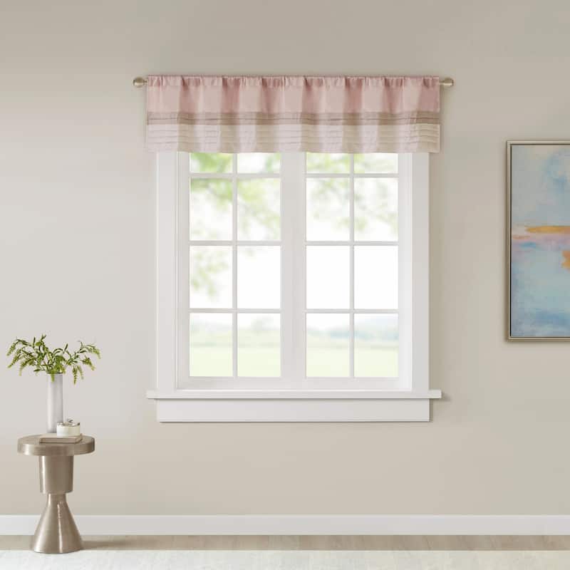 Madison Park Eastridge Polyoni Pintuck Window Valance