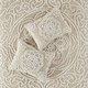 preview thumbnail 16 of 29, Madison Park Virginia Tufted Cotton Chenille Medallion Duvet Cover Set