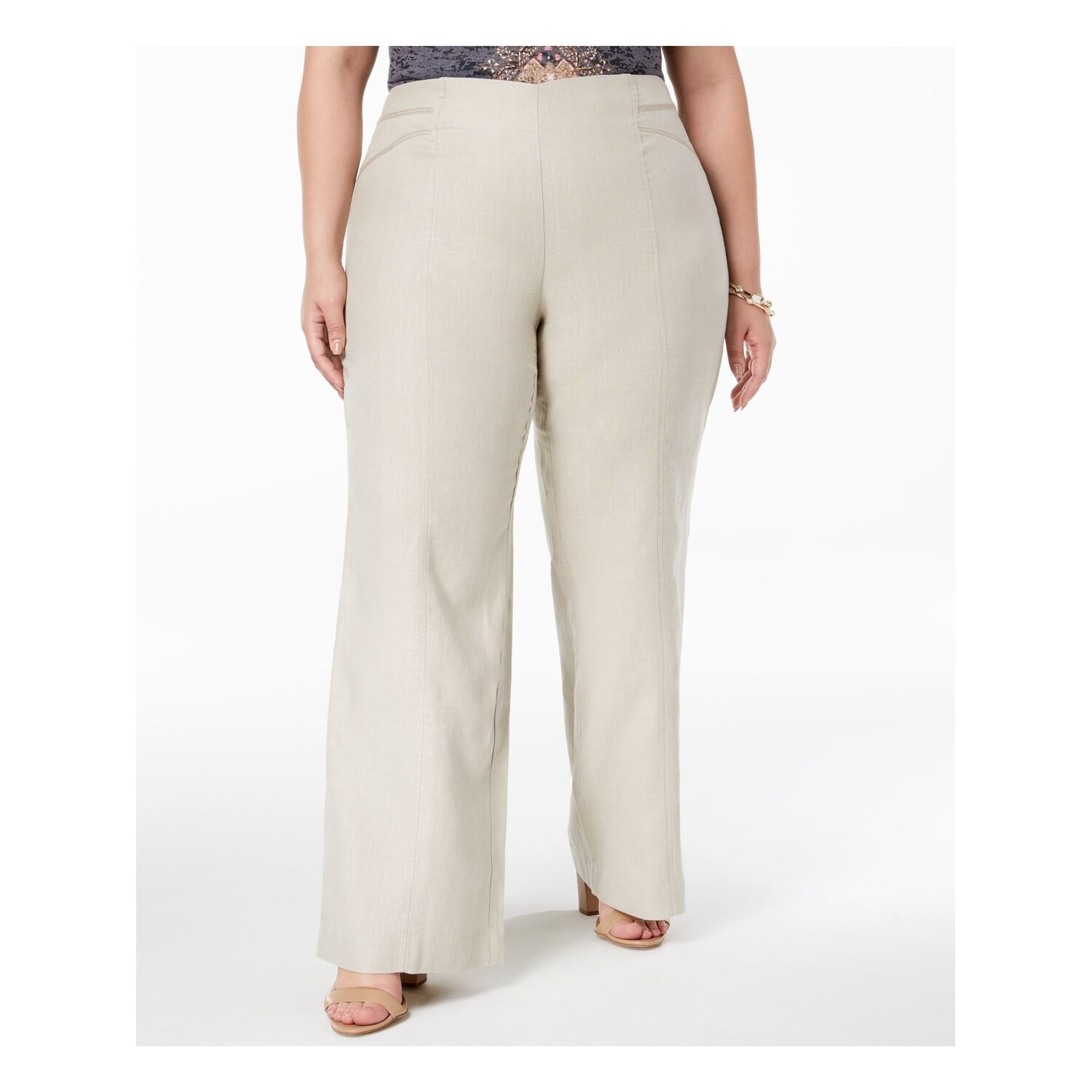 white pants womens plus size