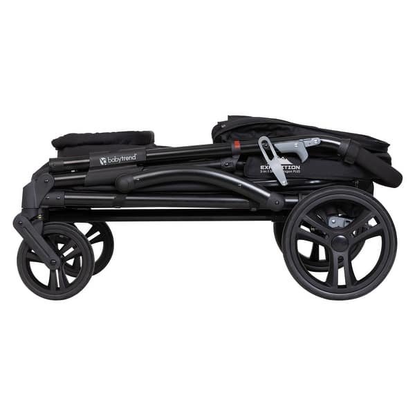 Baby Trend Expedition 2 in 1 Stroller Wagon Plus, Ultra Black