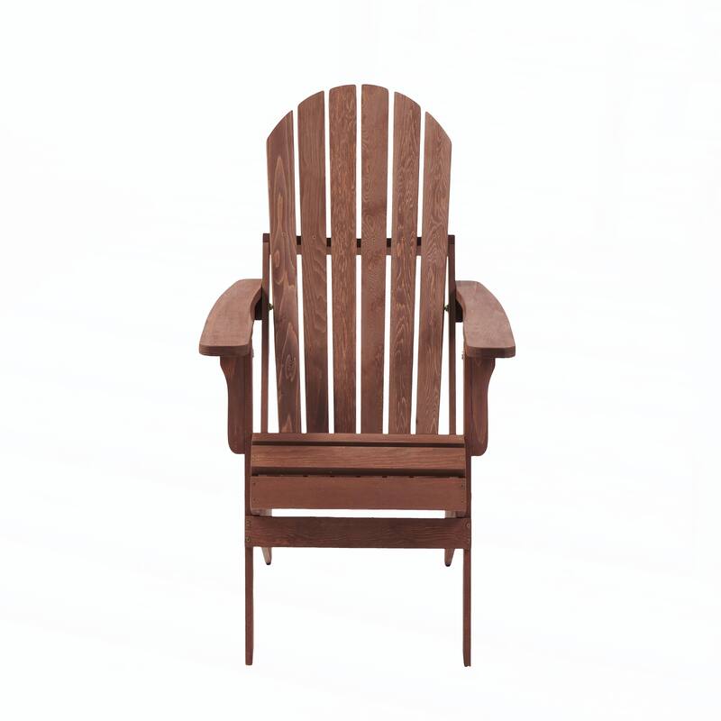 Oversize Wooden Outdoor Folding Adirondack Chair