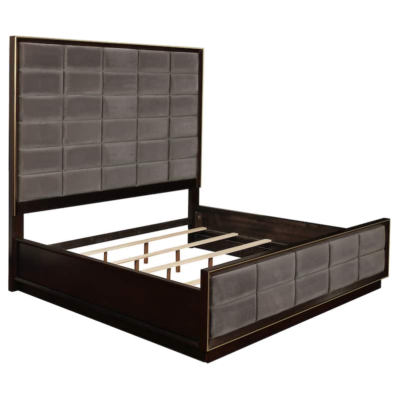 Durango Panel Bedroom Set Grey and Smoked Peppercorn