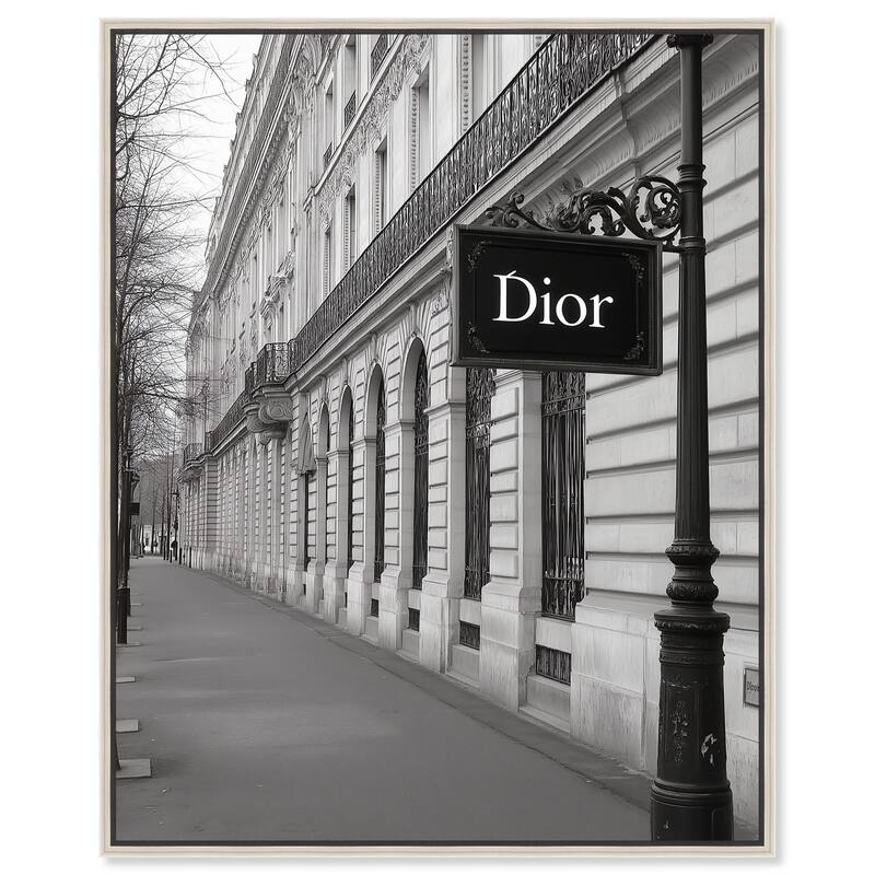 Parisian Street Canvas by Art Remedy - 16" x 20" - Silver