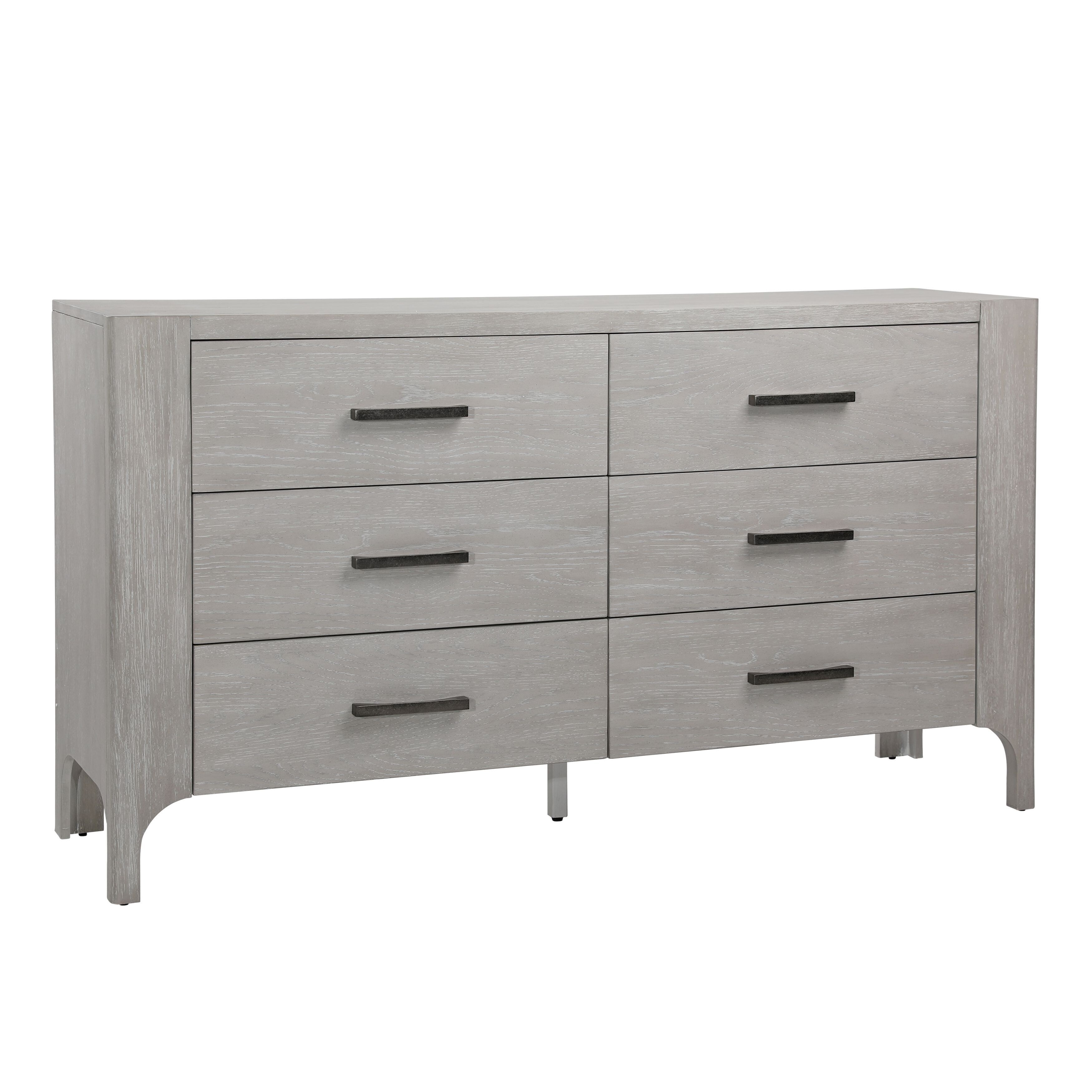 Light gray 6 drawer dresser discount