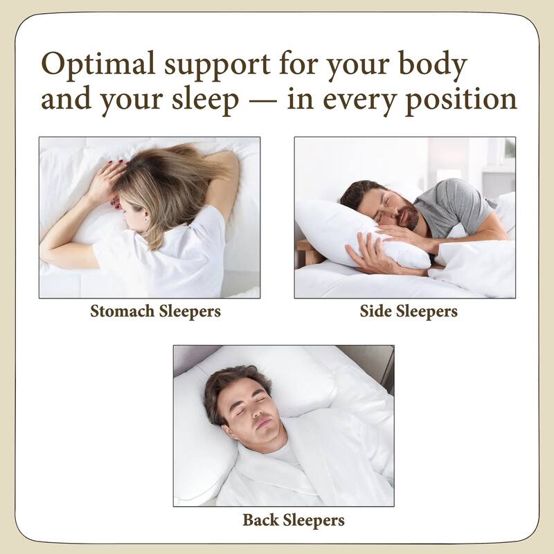 Clayfell Windsor Bed Pillows (Set of 2) - Soft, Supportive, and Designed for Better Sleep